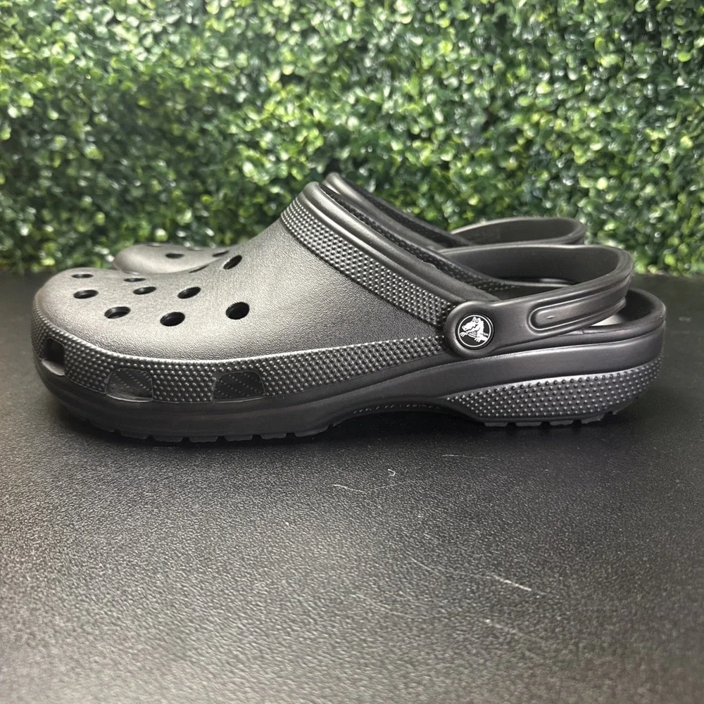 CROCS Classic Black UNISEX Men's Ultra Light Water-Friendly Sandals Size 13